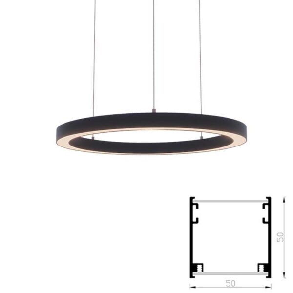 circular led profile for ceiling pendant C5050