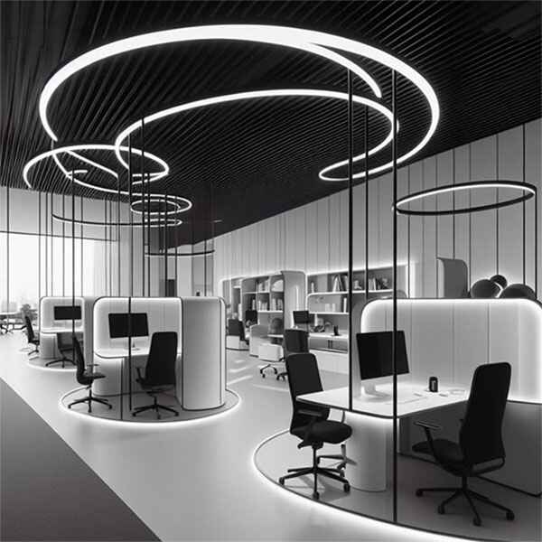 cicular profile lighting for office