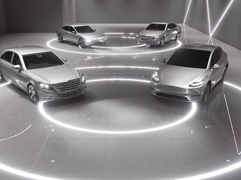 led profile lighting for display