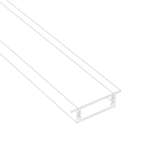Recessed LED profile clean aesthetic