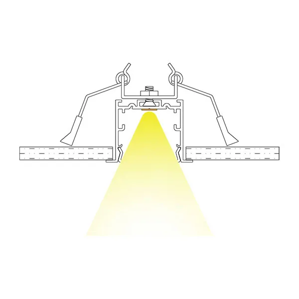 recessed led profile easy installation