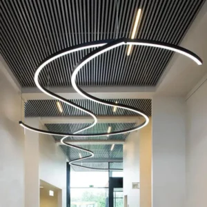 Bendable curved aluminum led profile for commercial interior lighting