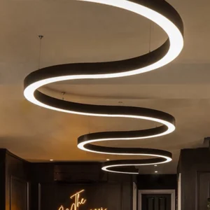 Curved aluminum bendable profile LED lighting